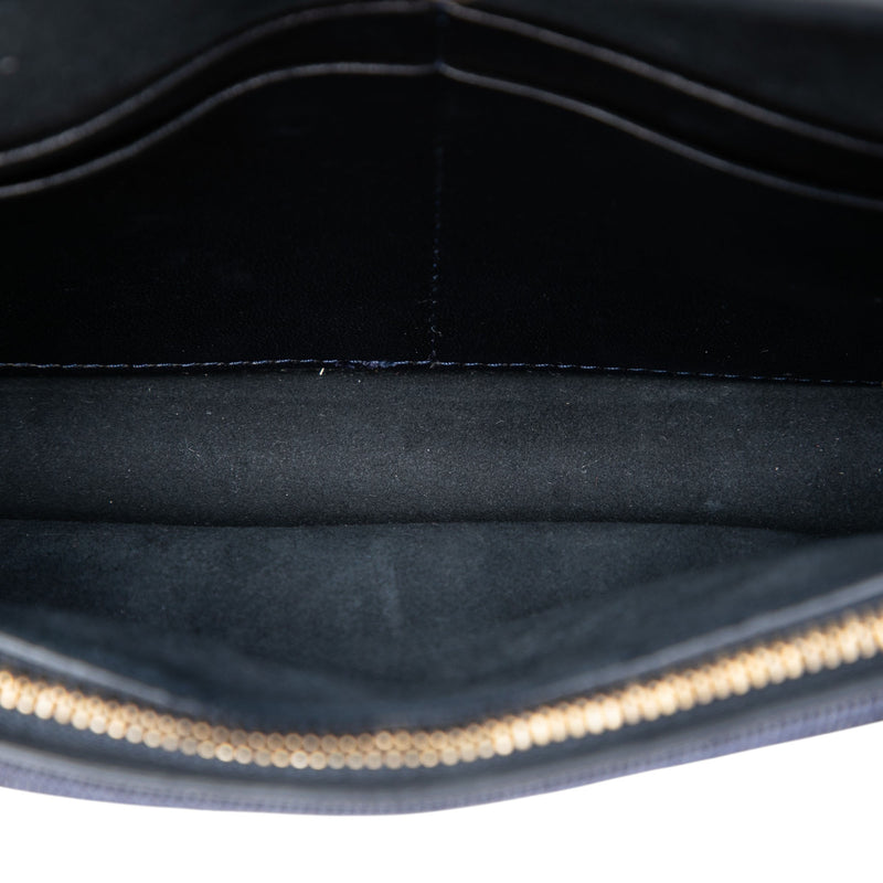 Denim Cannage Studded DiorAddict Wallet on Chain - Image 4