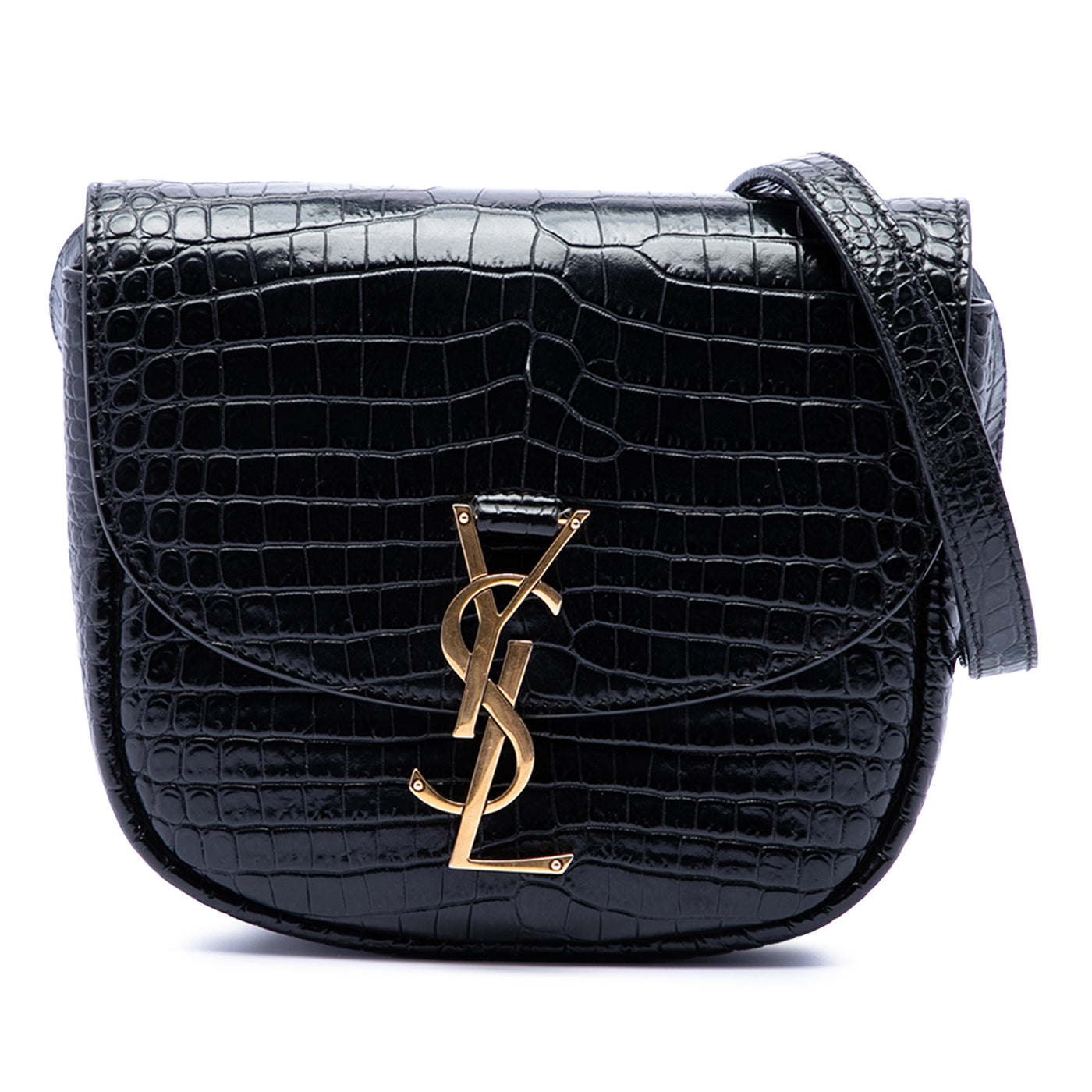 Small Croc Embossed Monogram Kaia Crossbody - Image 1