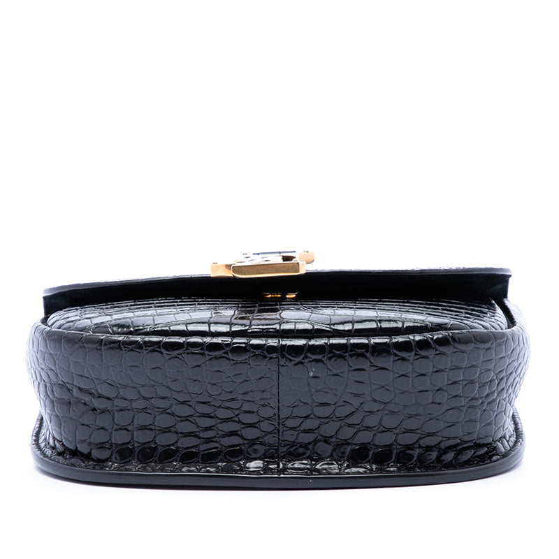 Small Croc Embossed Monogram Kaia Crossbody - Image 3