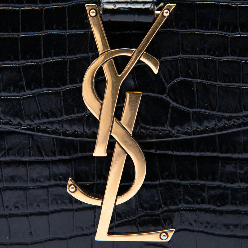Small Croc Embossed Monogram Kaia Crossbody - Image 5