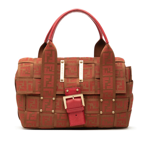 Zucca Canvas Crossword Handbag - Image 1
