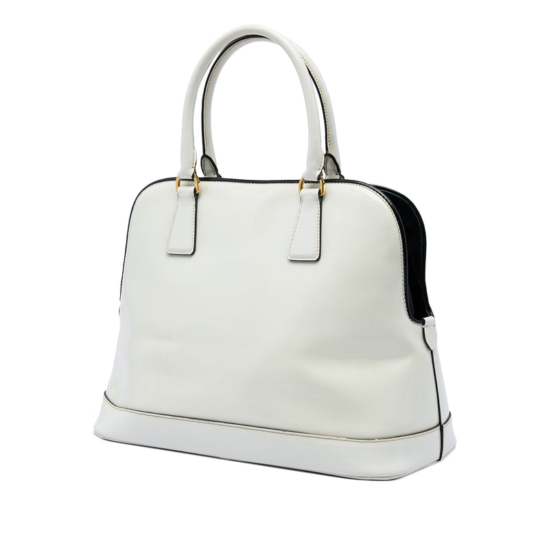 Medium Spazzolato Leather Open Promenade Satchel - Image 2
