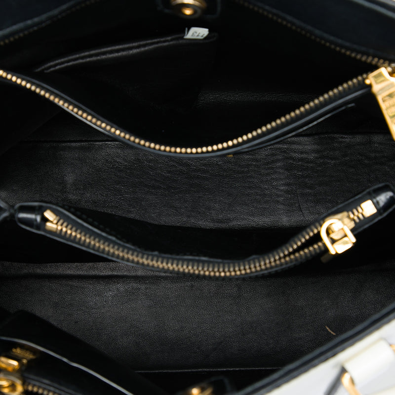 Medium Spazzolato Leather Open Promenade Satchel - Image 4