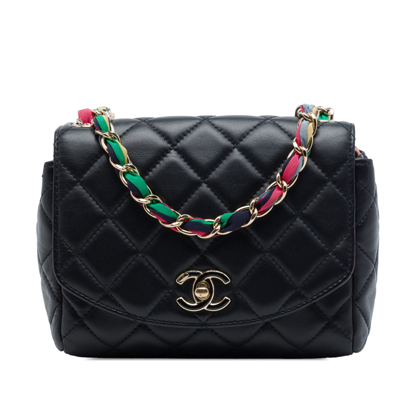 Small Quilted Lambskin Cocovado Ribbon Chain Flap - Image 1