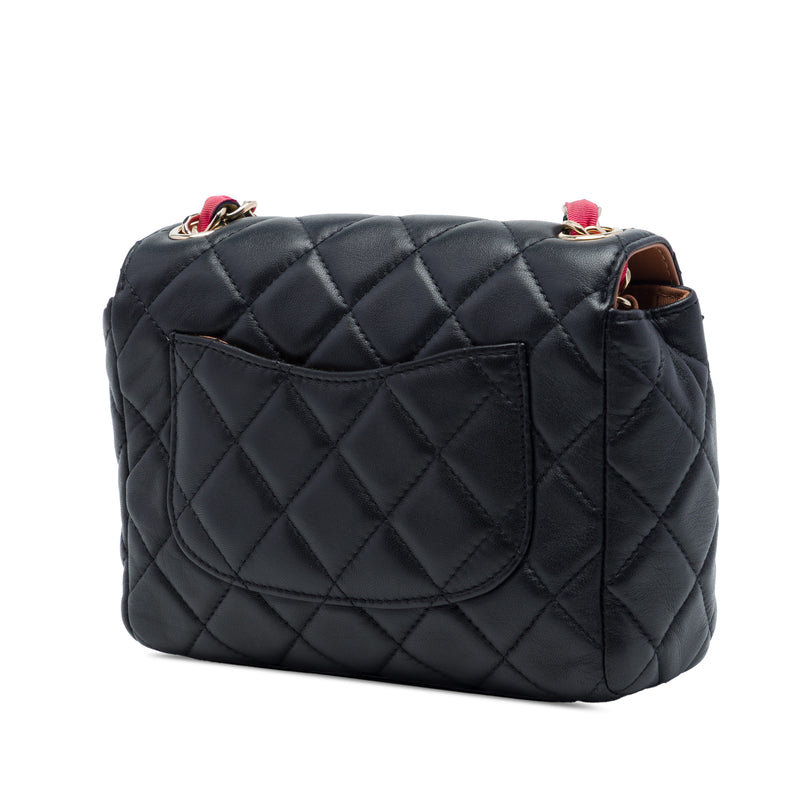 Small Quilted Lambskin Cocovado Ribbon Chain Flap - Image 2
