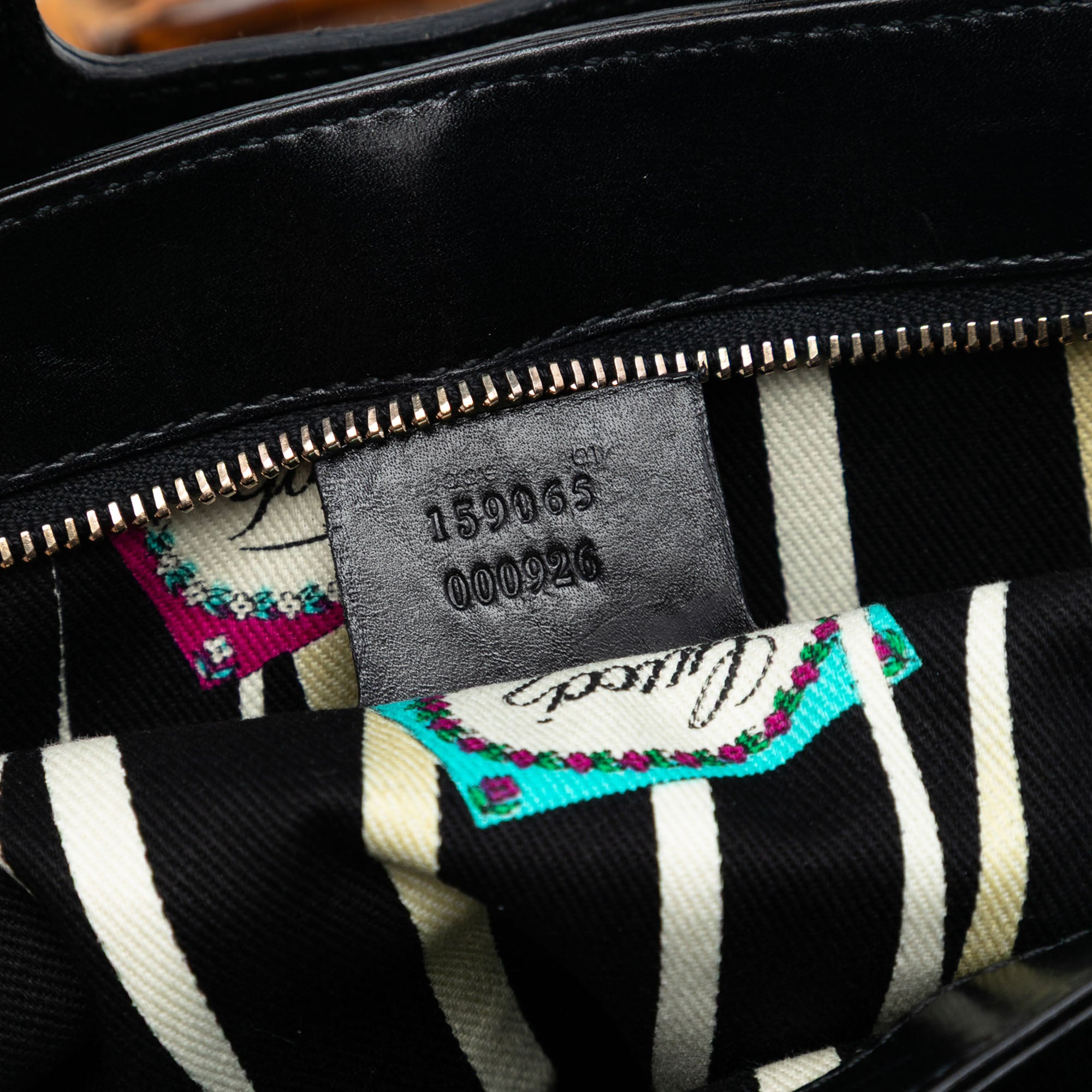 Suede and Patent Peggy Bamboo Top Handle Bag - Image 6