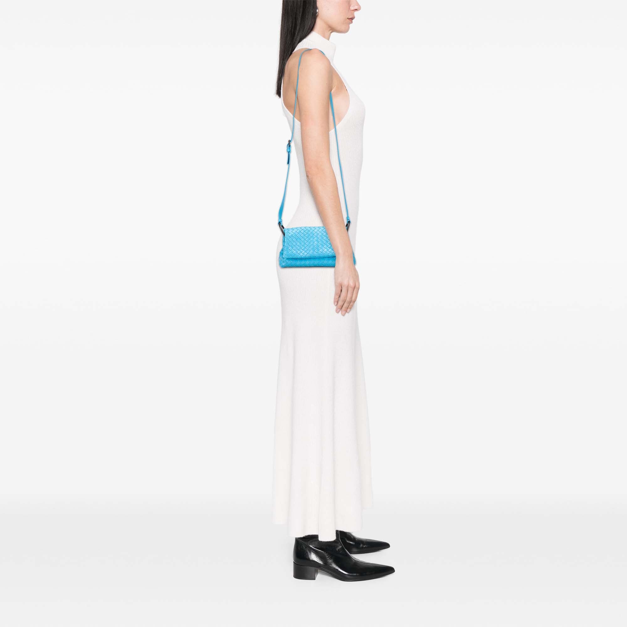 Nappa Intrecciato Flap Crossbody - Image 10