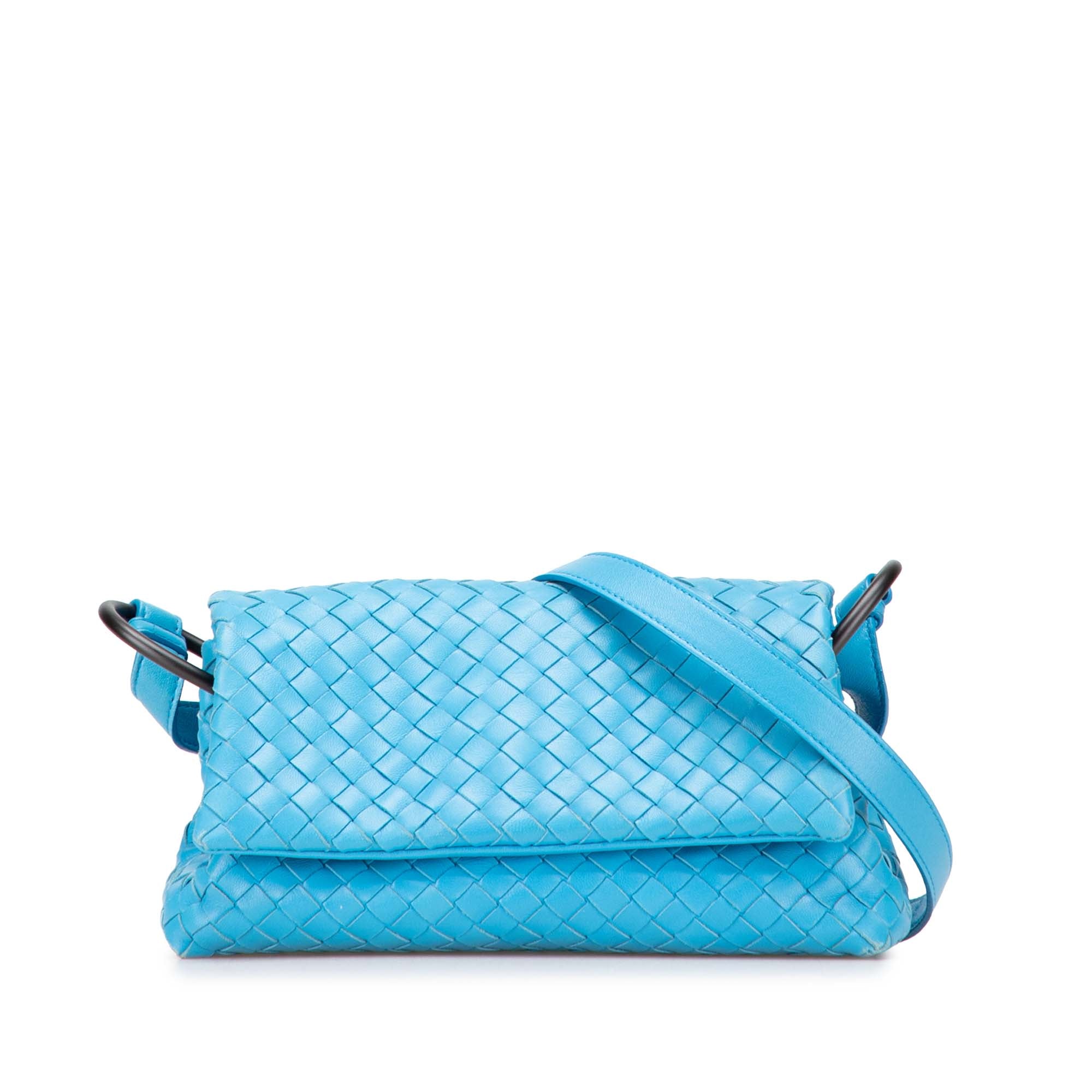 Nappa Intrecciato Flap Crossbody - Image 1
