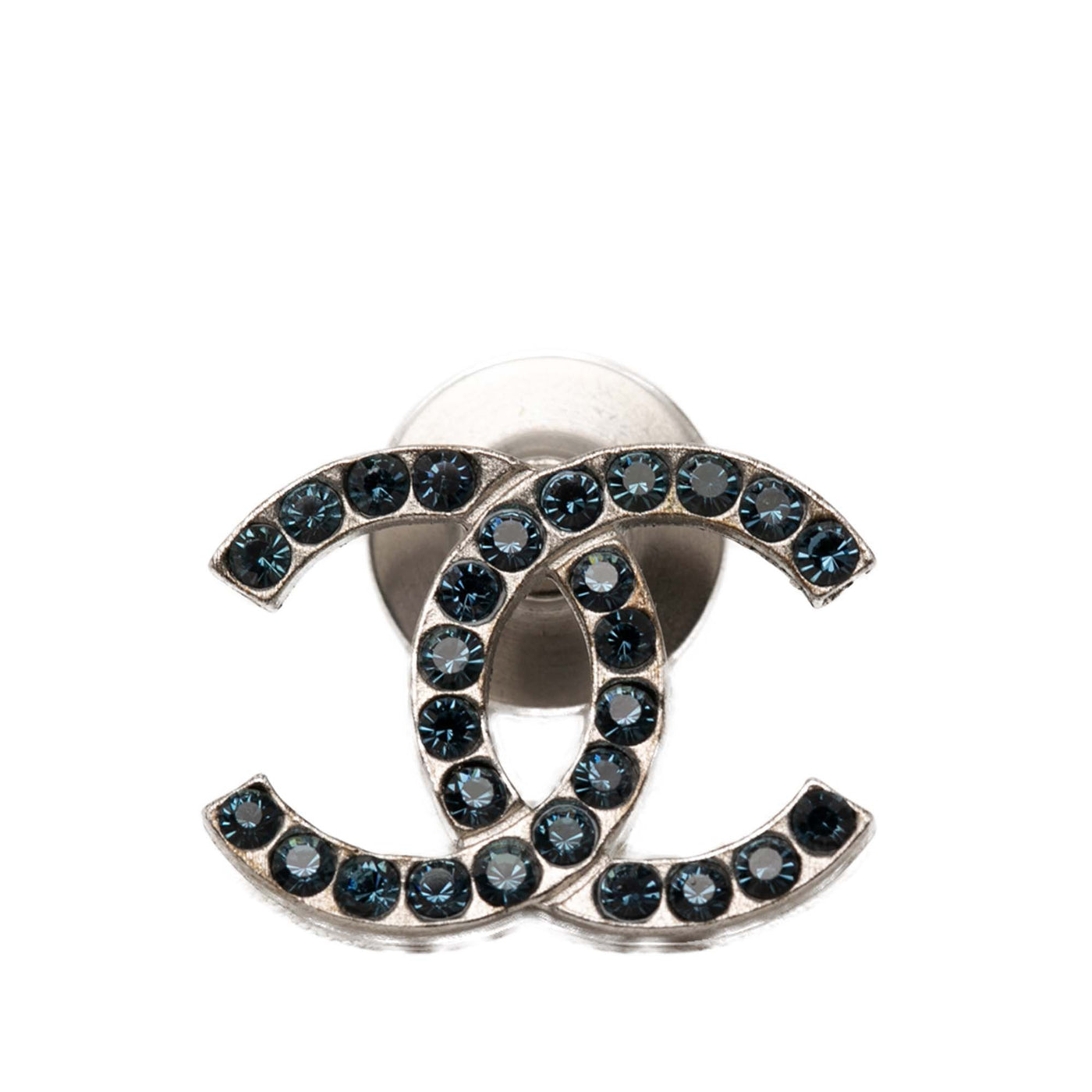 CC Brass and Strass Pin Brooch - Image 1