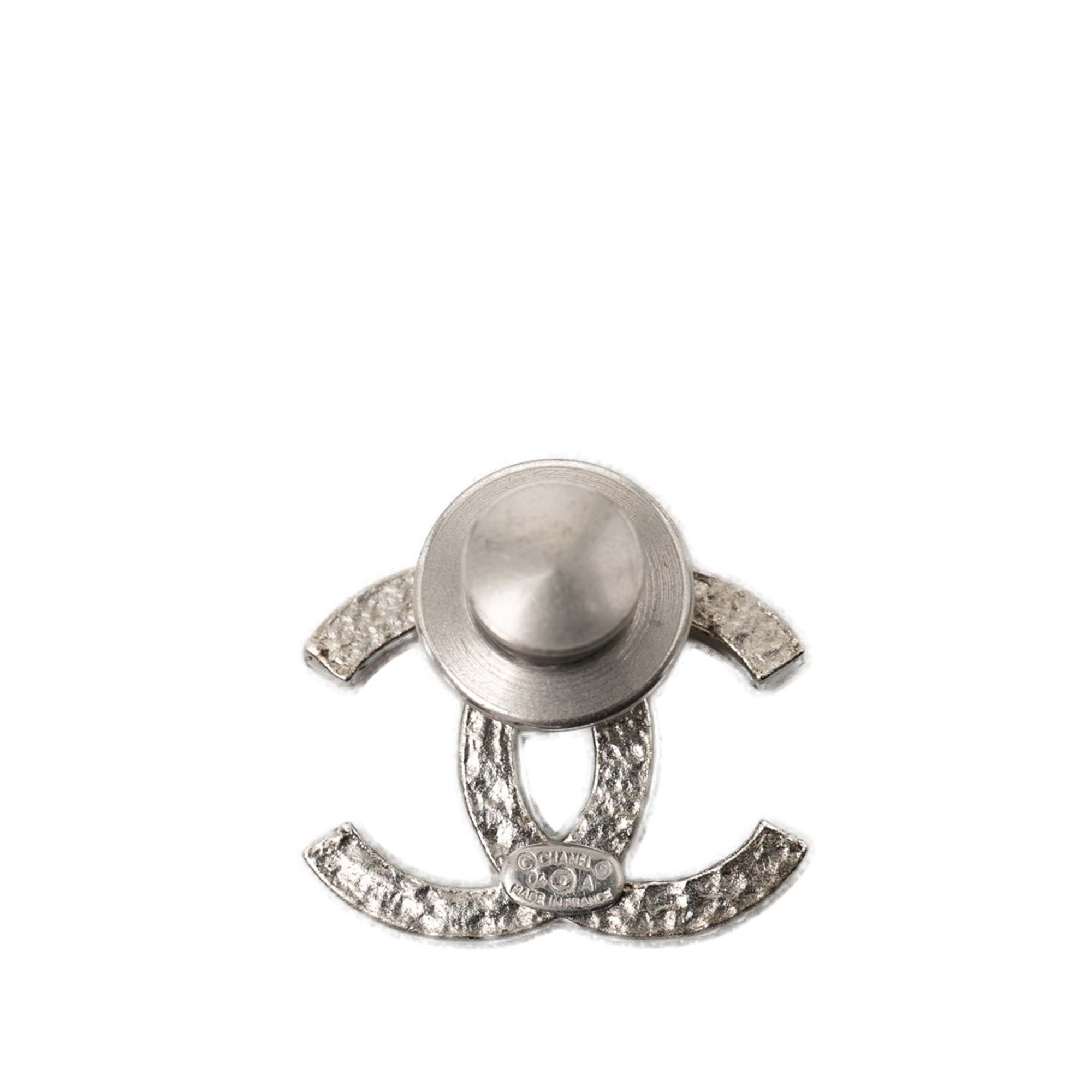 CC Brass and Strass Pin Brooch - Image 2