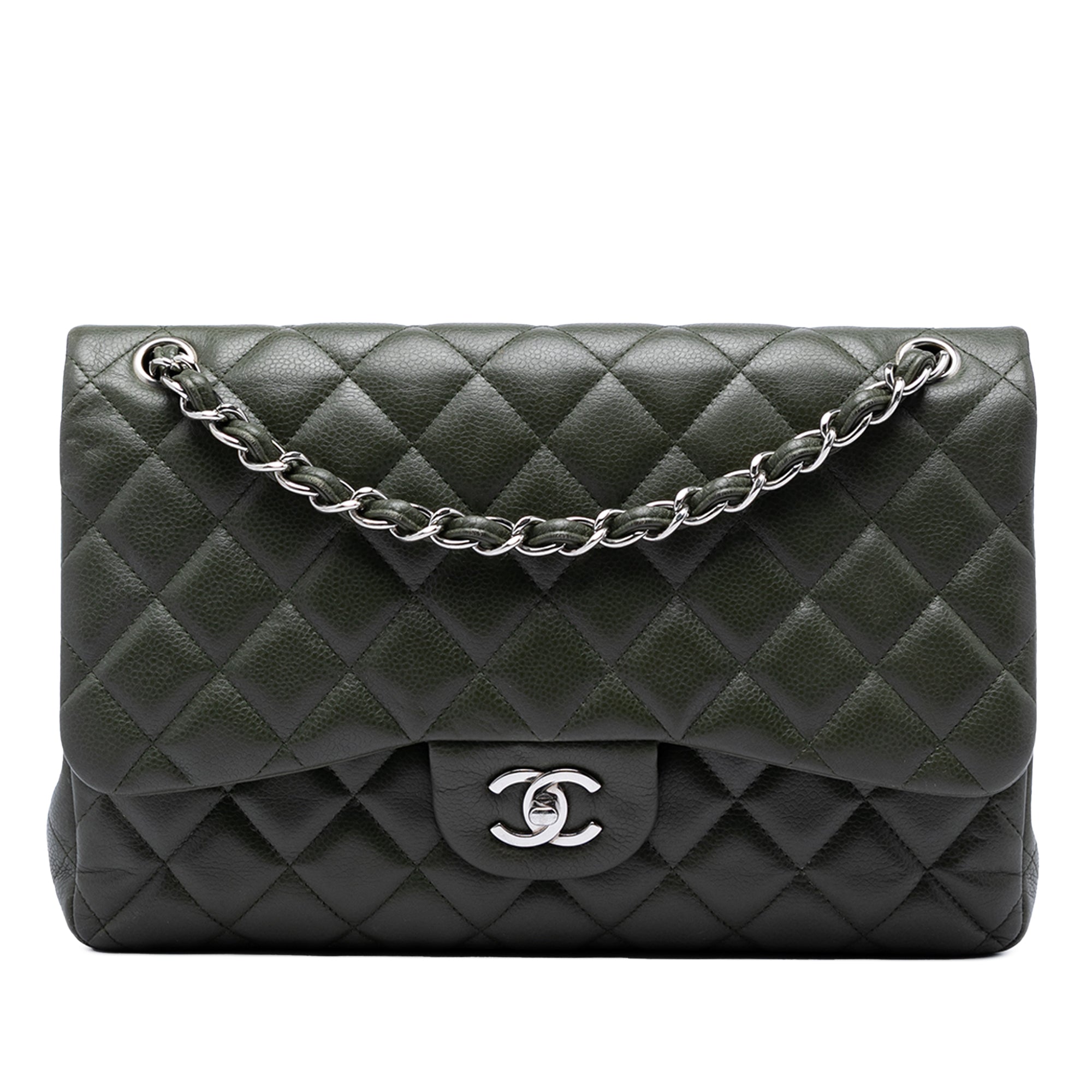 Jumbo Classic Caviar Double Flap - Image 1