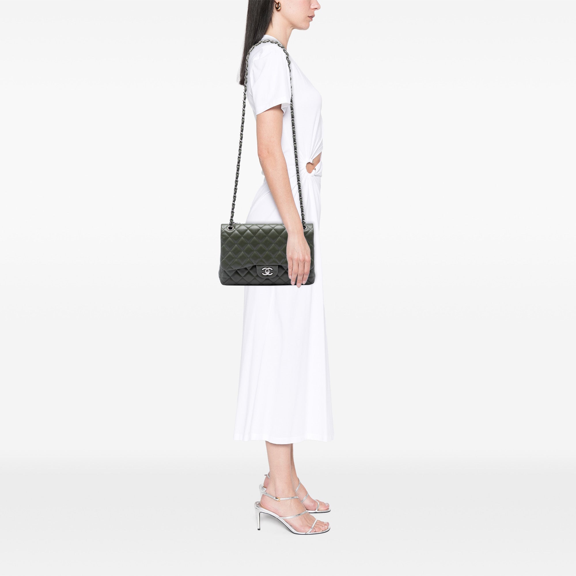 Jumbo Classic Caviar Double Flap - Image 5