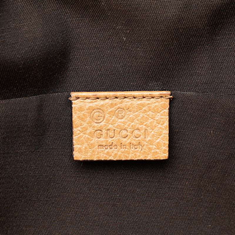 Mini Leather Web Dome Satchel - Image 5