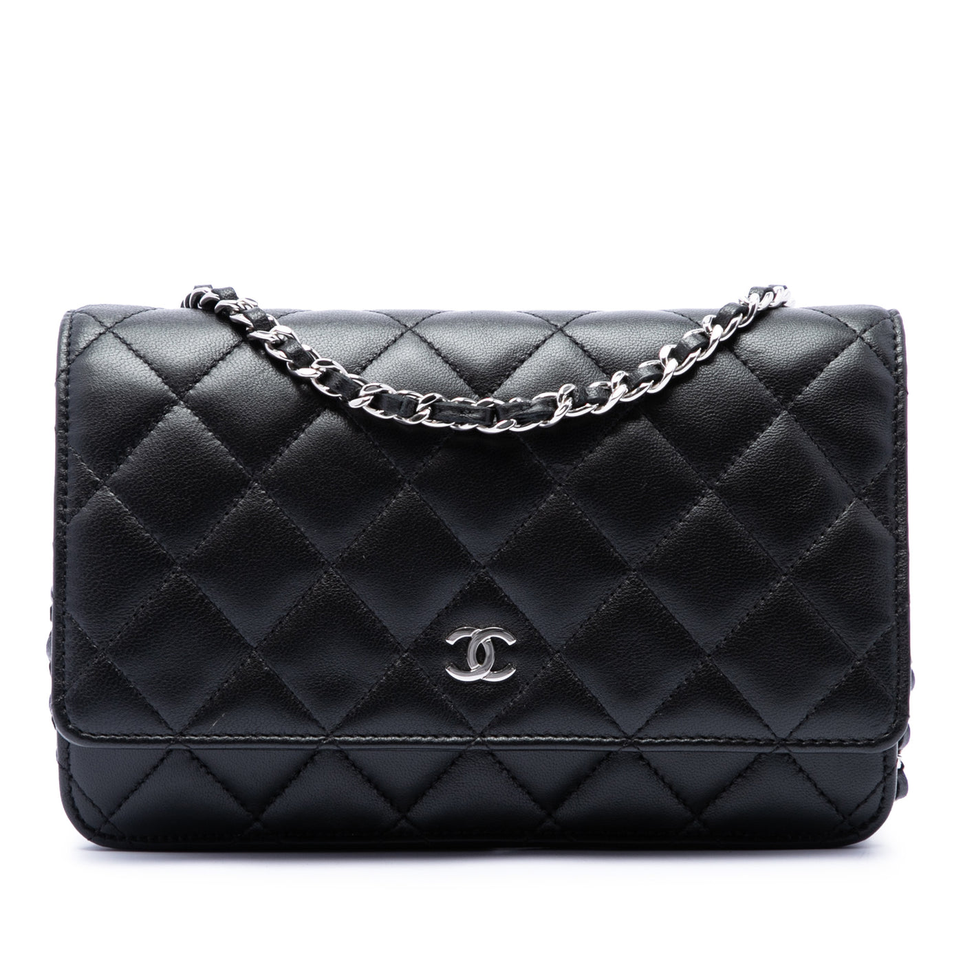 CC Quilted Lambskin Wallet On Chain - Image 1