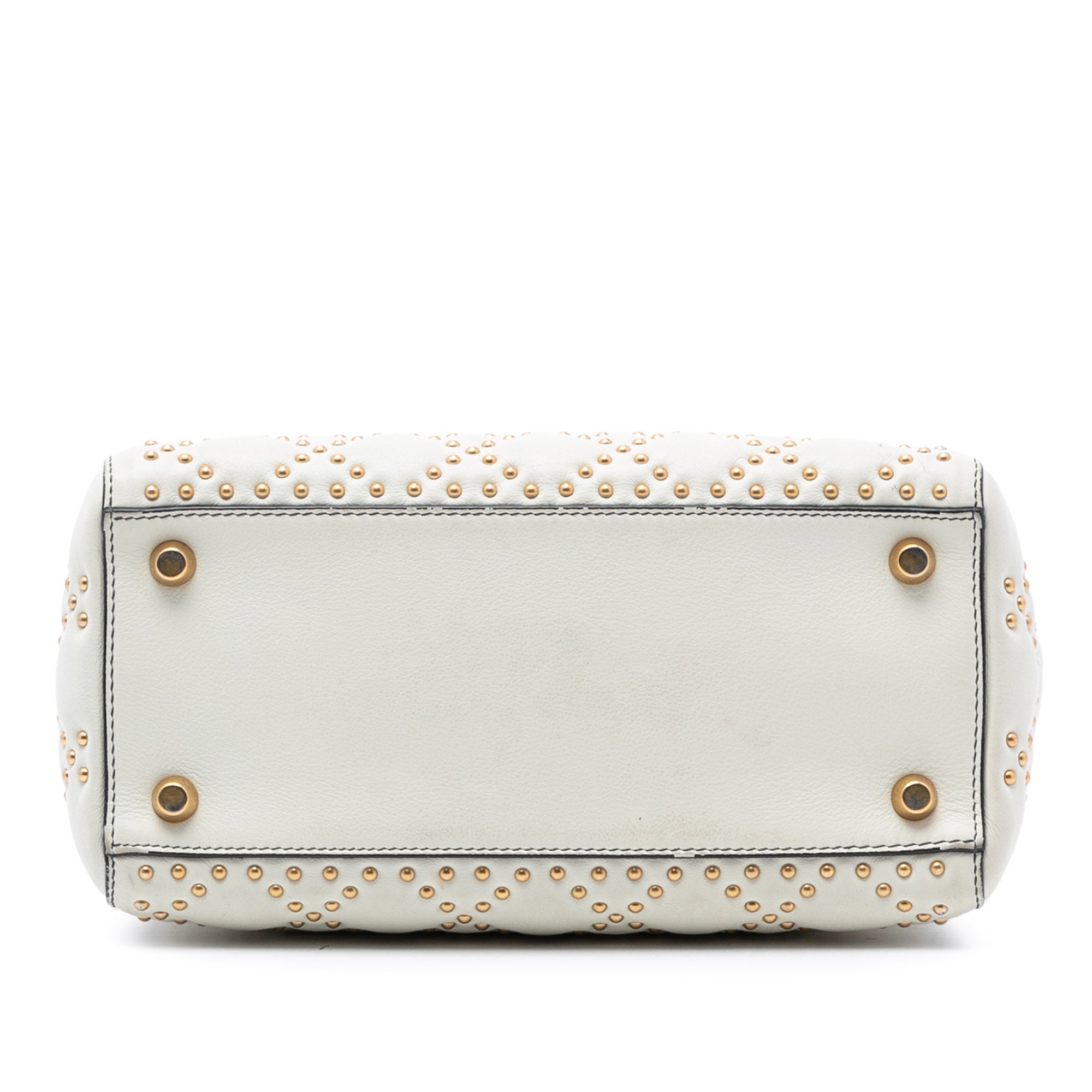 Medium Lambskin Cannage Studded Supple Lady Dior - Image 3