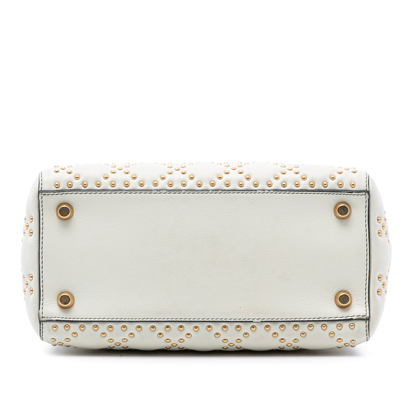 Medium Lambskin Cannage Studded Supple Lady Dior - Image 3