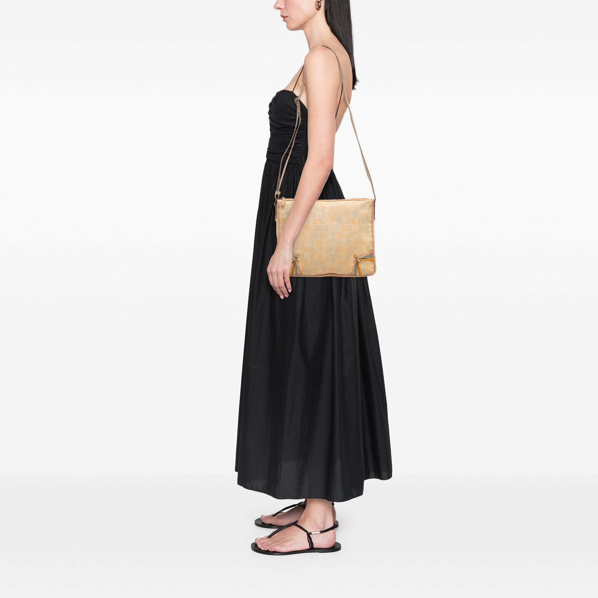 Zucchino Canvas F Charm Crossbody - Image 12