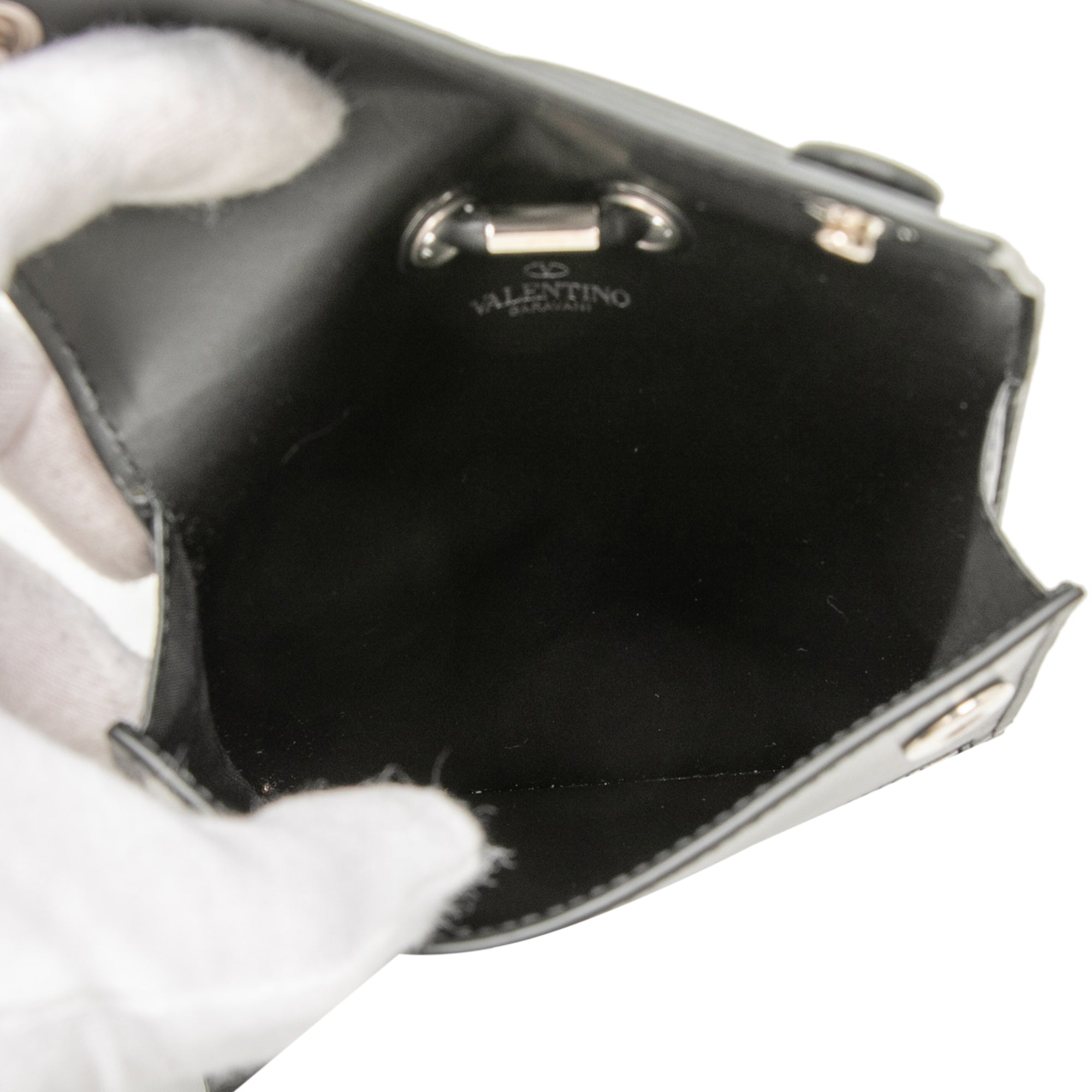 Leather VLTN Phone Case With Strap - Image 4