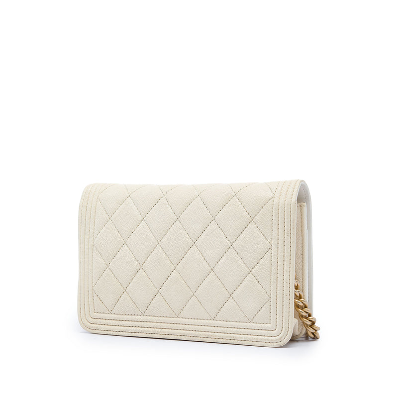 Quilted Caviar Boy Wallet on Chain - Image 2