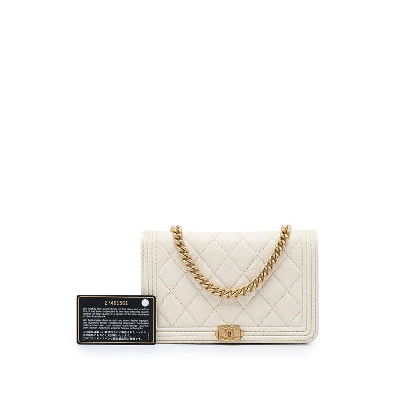 Quilted Caviar Boy Wallet on Chain - Image 7