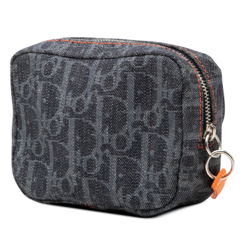 Oblique Denim Flight Coin Pouch - Image 2