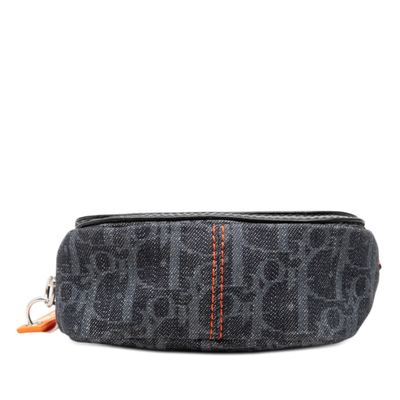 Oblique Denim Flight Coin Pouch - Image 3