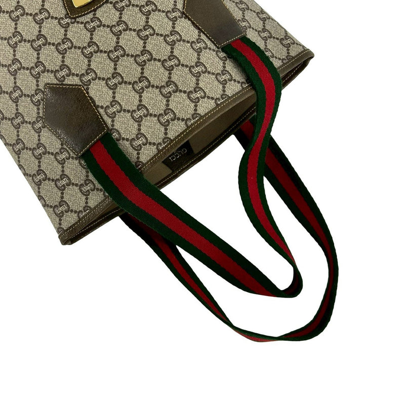 GG Supreme Plus Sherry Line Web Tote - Image 8
