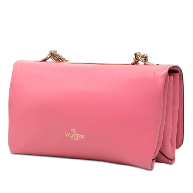 Leather Rockstud Va Va Voom Clutch on Chain - Image 2
