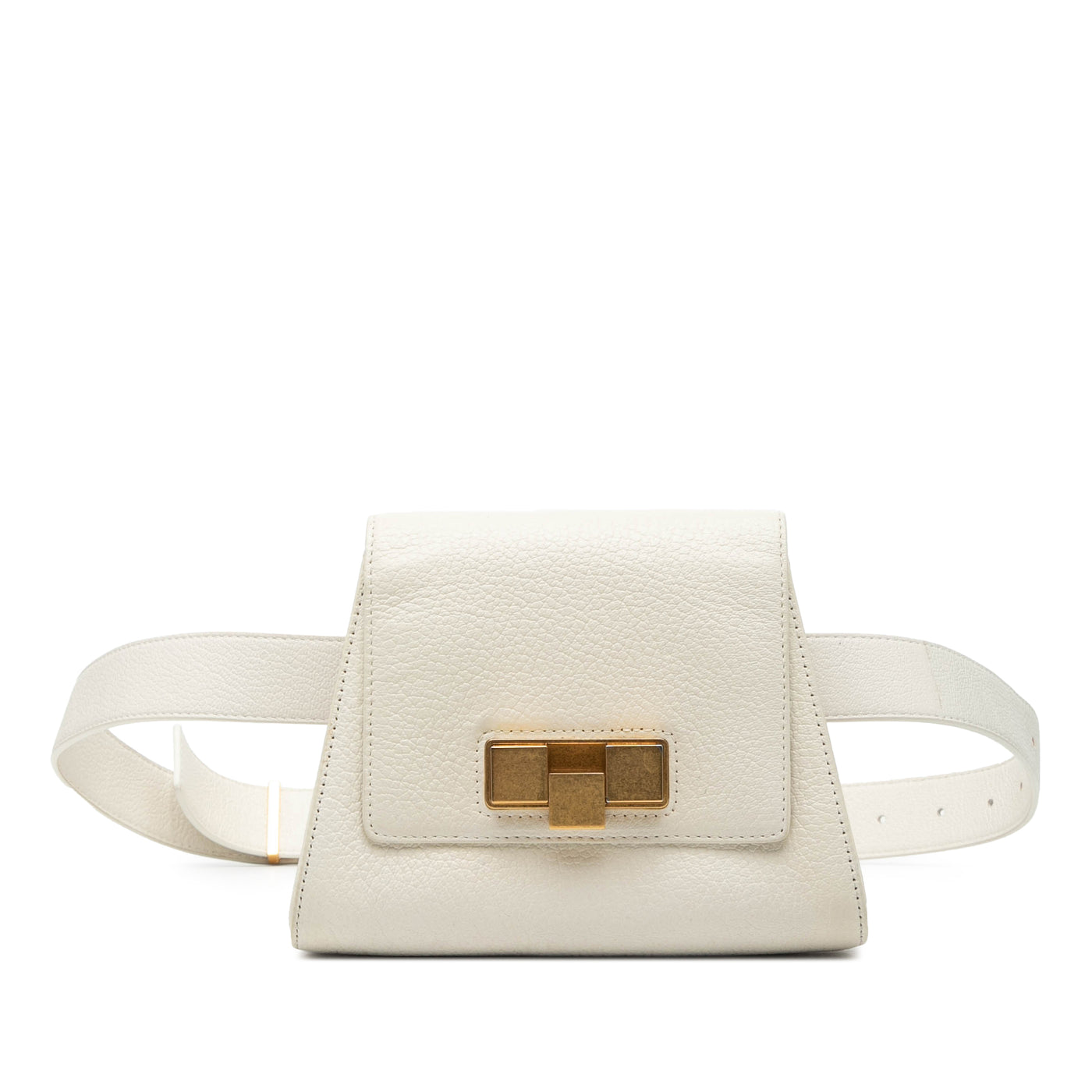 Leather Geometric Belt Bag - Image 1