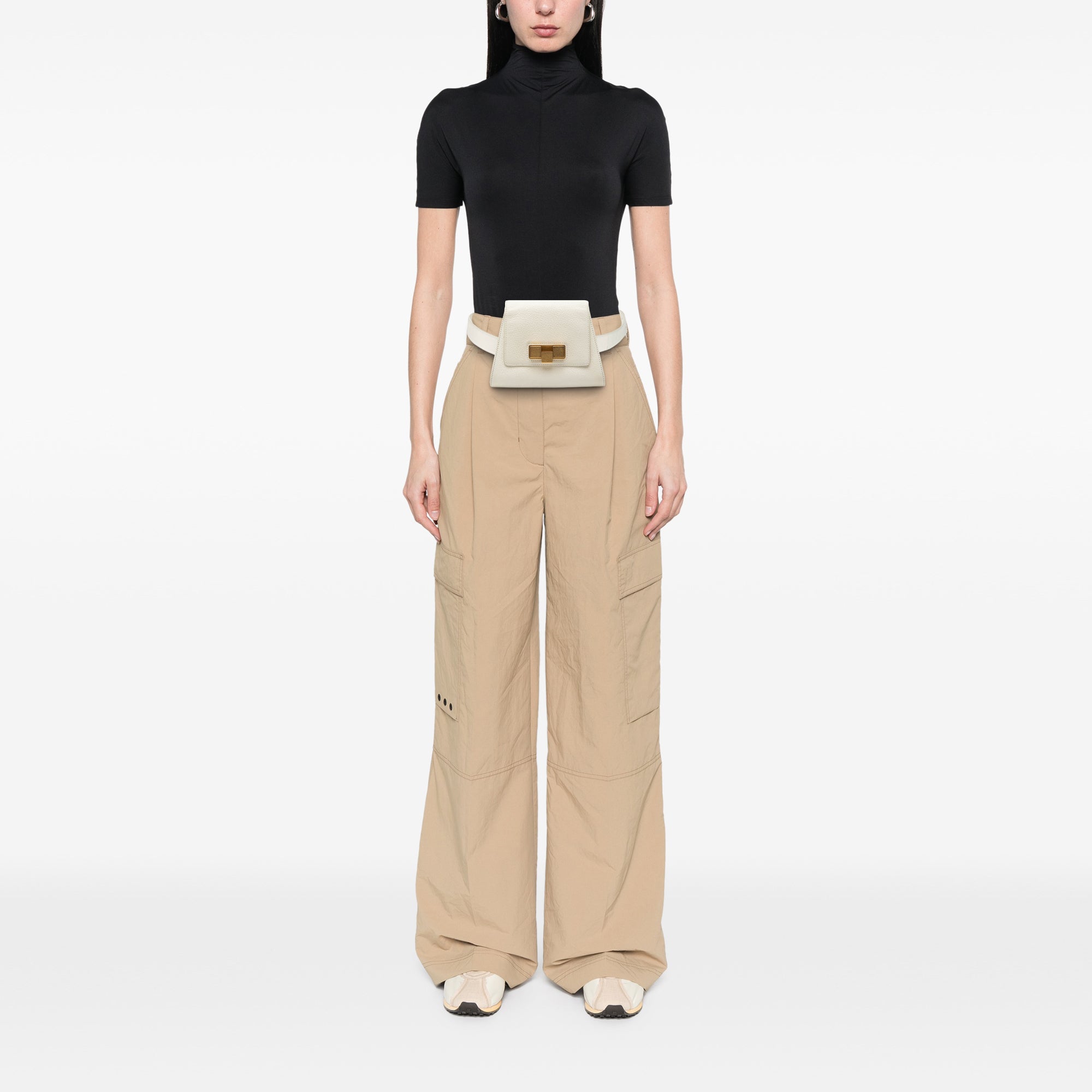 Leather Geometric Belt Bag - Image 6