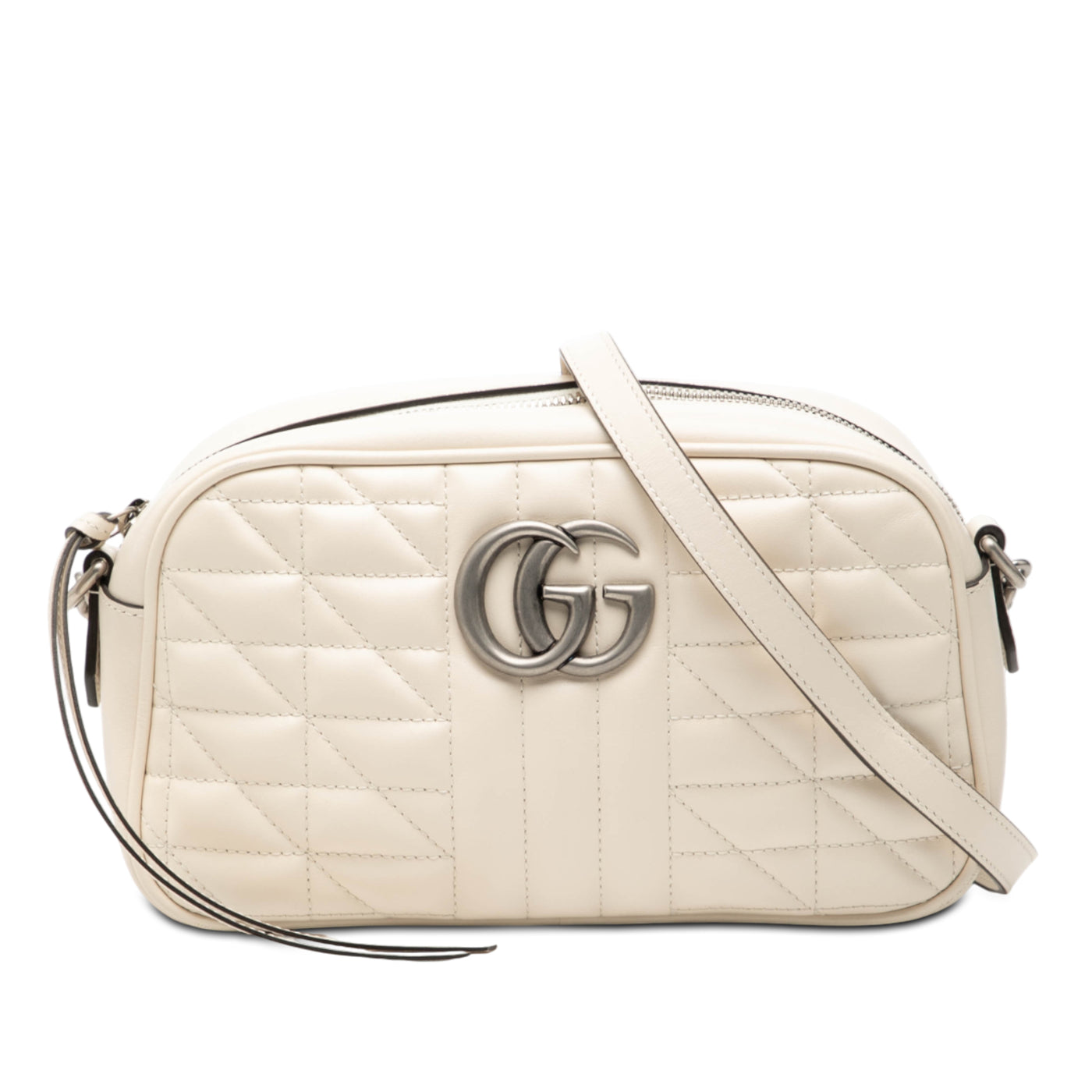 Small GG Marmont Matelasse Leather Aria Crossbody - Image 1