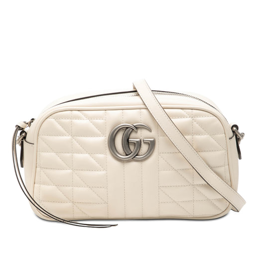 Small GG Marmont Matelasse Leather Aria Crossbody - Image 1