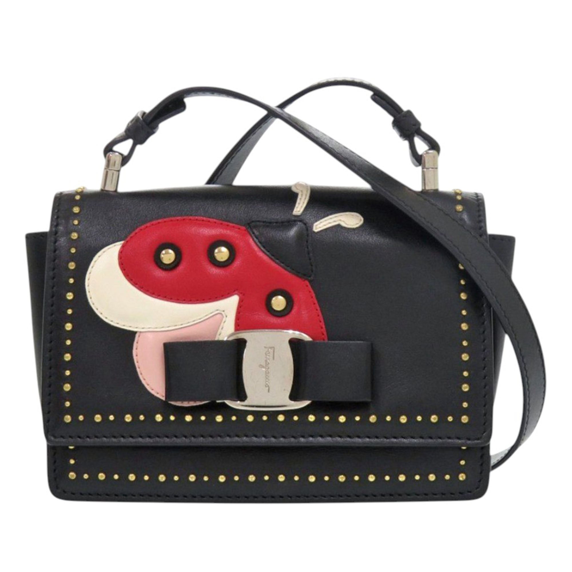 Studded Leather Ladybug Vara Bow Crossbody - Image 1