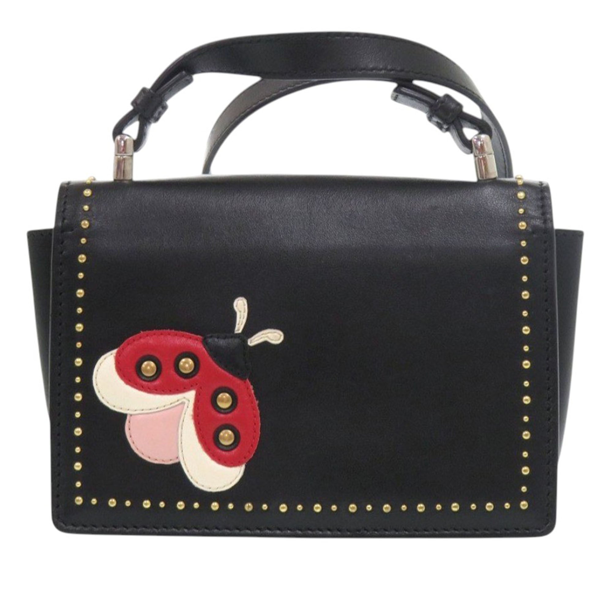 Studded Leather Ladybug Vara Bow Crossbody - Image 2