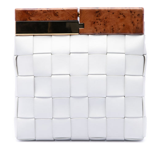 Lambskin Maxi Intrecciato The Snap Clutch - Image 1