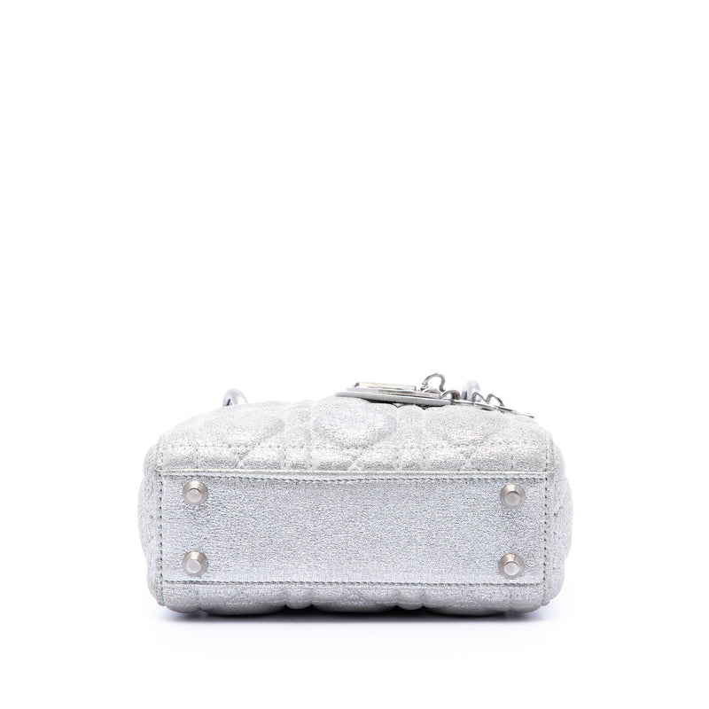 Micro Metallic Calfskin Cannage Lady Dior - Image 3