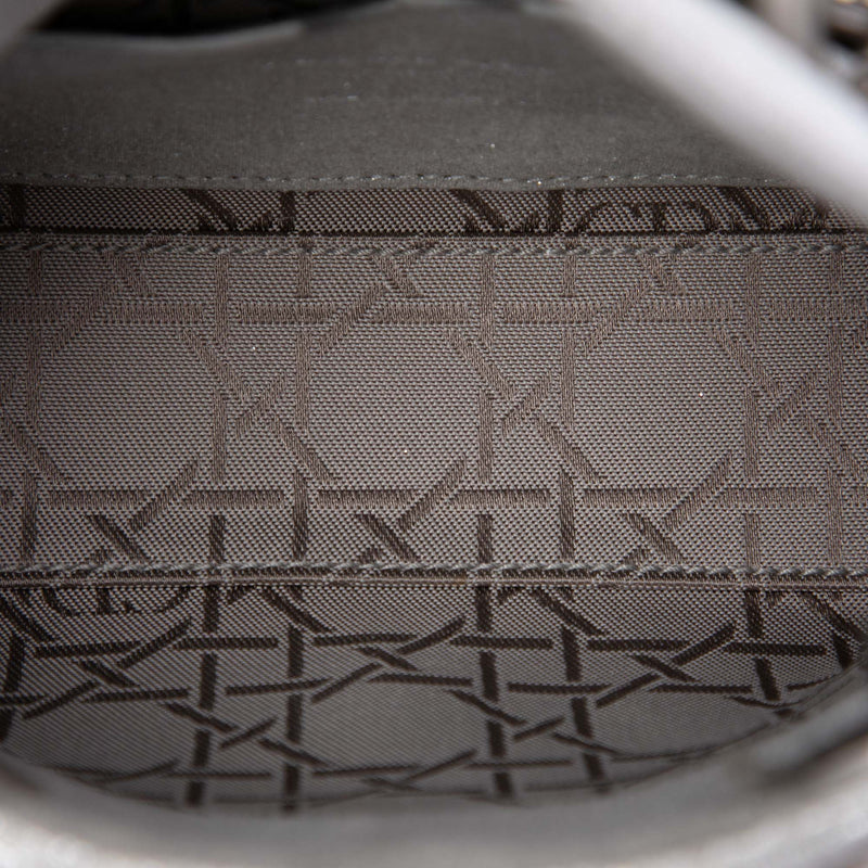 Micro Metallic Calfskin Cannage Lady Dior - Image 4
