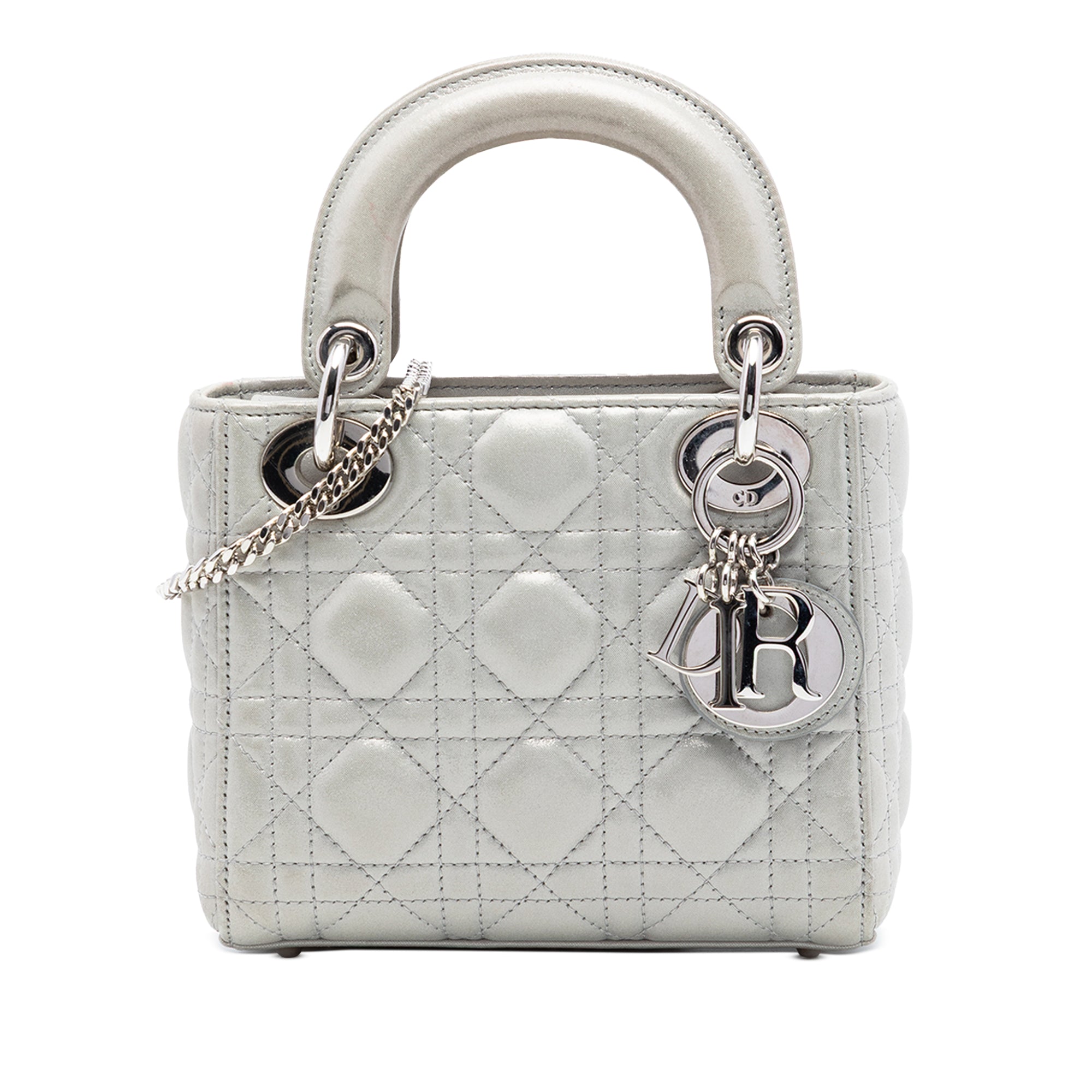 Mini Iridescent Lambskin Cannage Lady Dior - Image 1