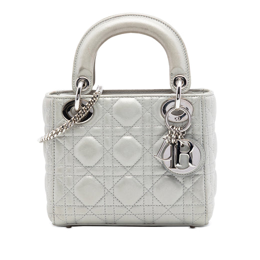 Mini Iridescent Lambskin Cannage Lady Dior - Image 1