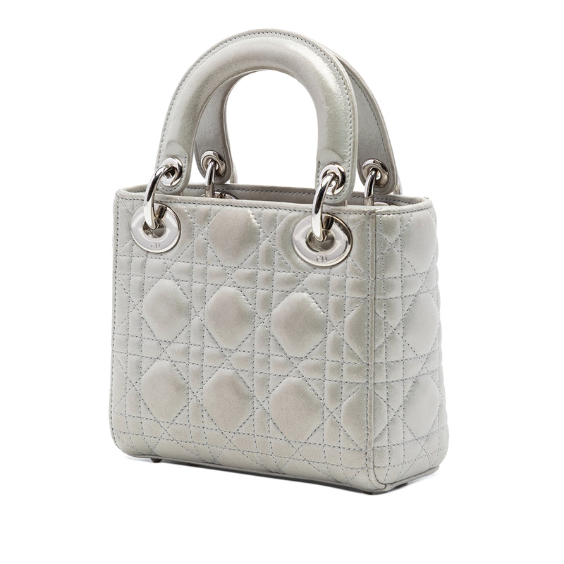 Mini Iridescent Lambskin Cannage Lady Dior - Image 2