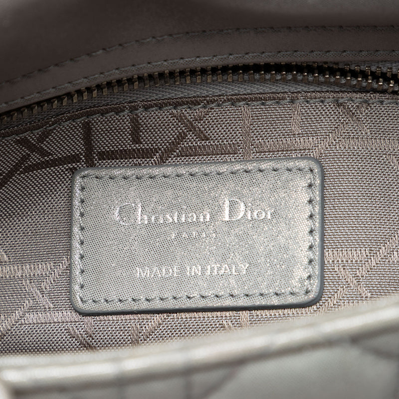 Mini Iridescent Lambskin Cannage Lady Dior - Image 5