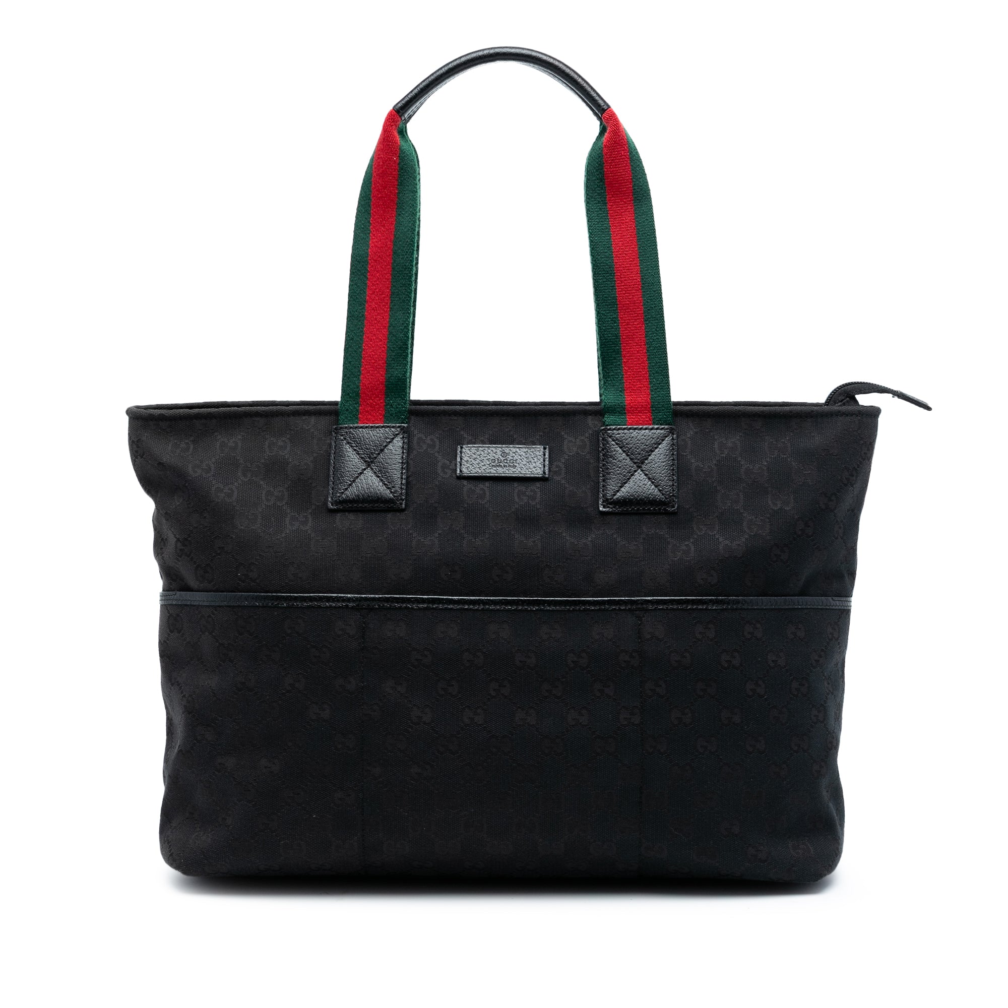 GG Canvas Web Tote - Image 1