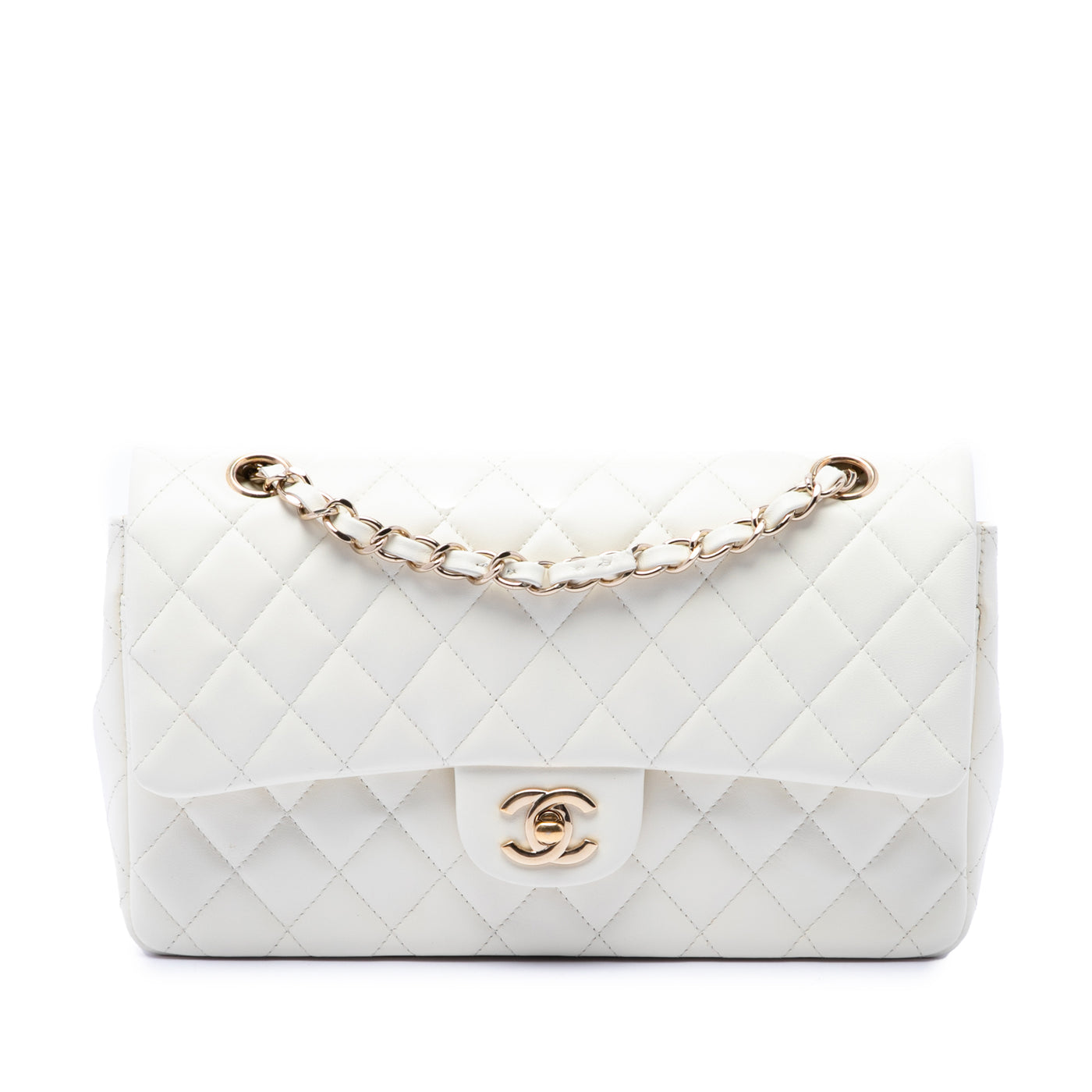 Medium Classic Lambskin Double Flap - Image 1