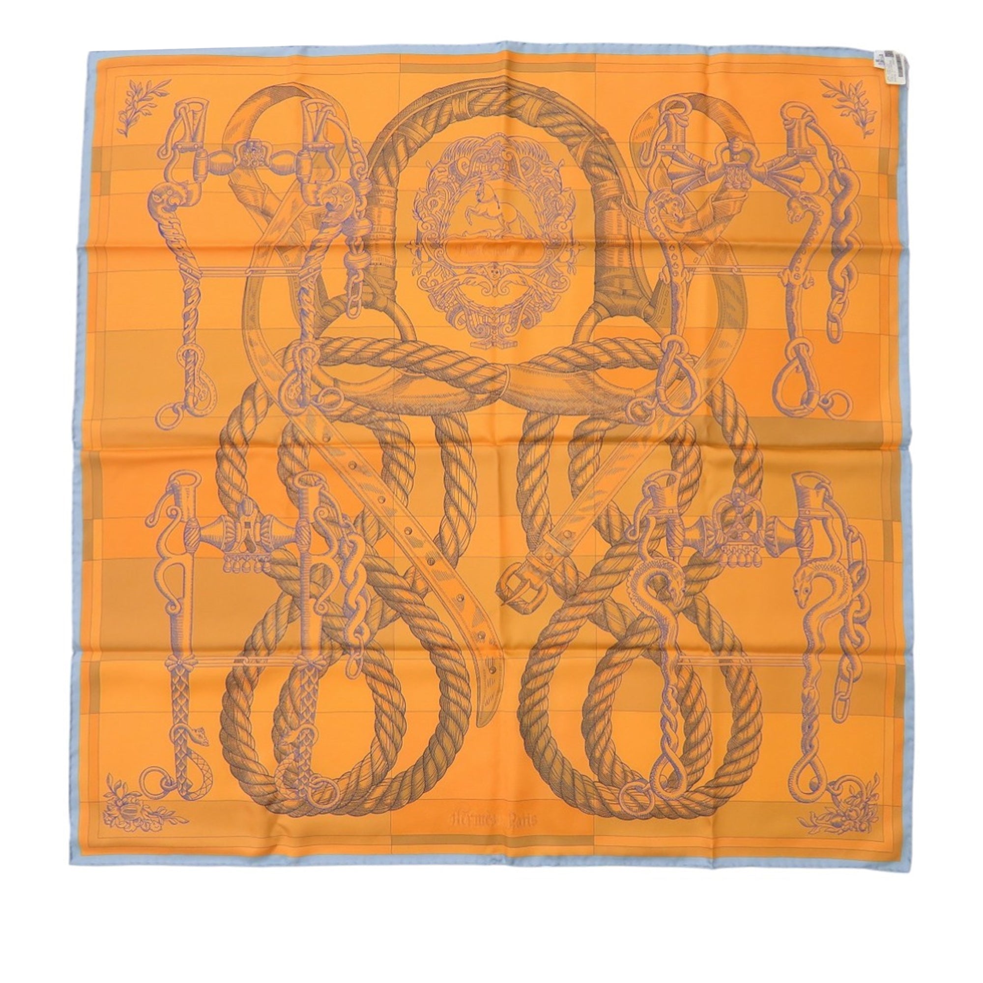 Della Cavalleria Double Face Silk Scarf 90 - Image 3