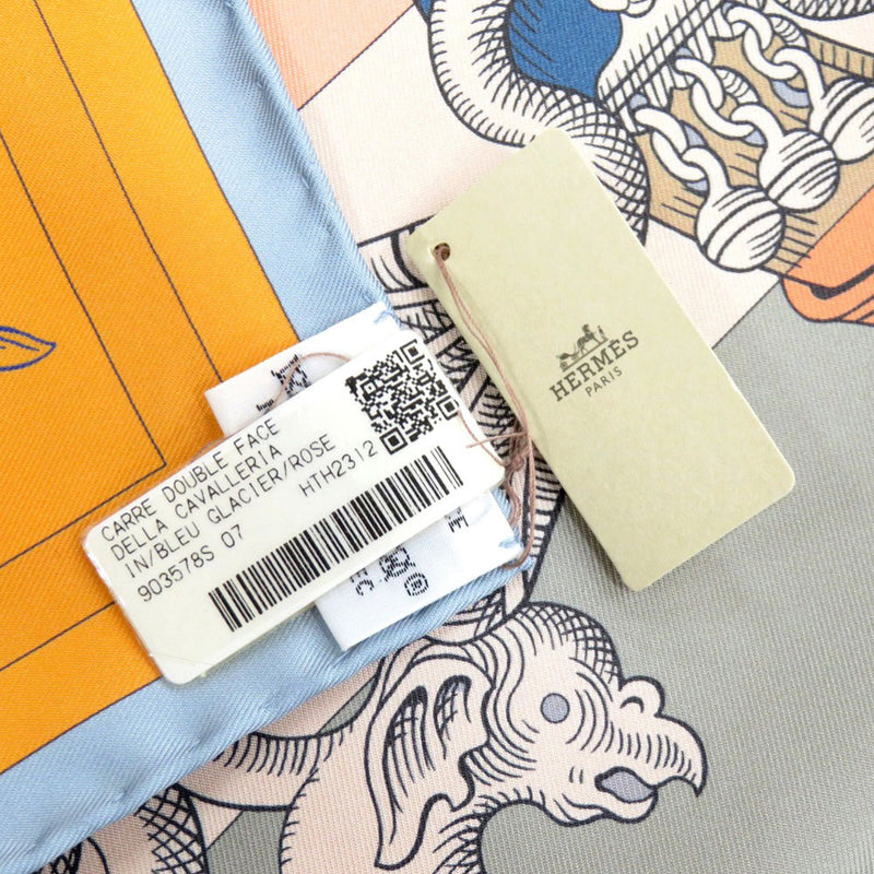 Della Cavalleria Double Face Silk Scarf 90 - Image 4