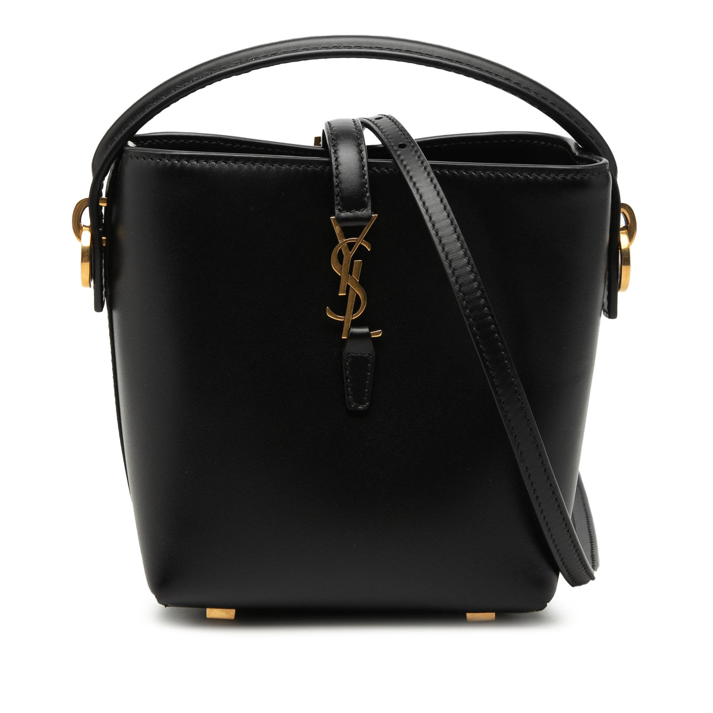 Mini Shiny Calfskin Le 37 Bucket Bag - Image 1