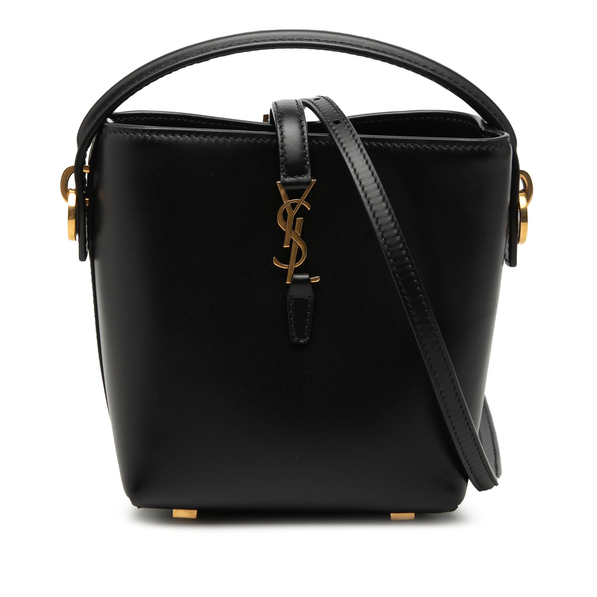 Mini Shiny Calfskin Le 37 Bucket Bag - Image 1