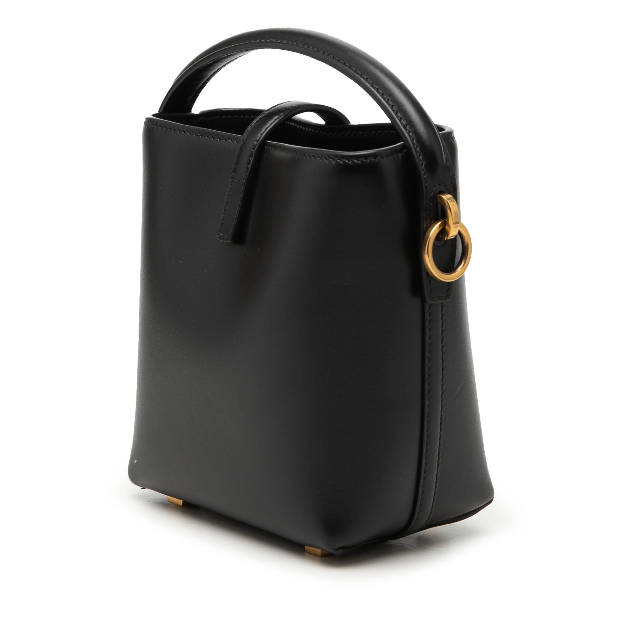 Mini Shiny Calfskin Le 37 Bucket Bag - Image 2