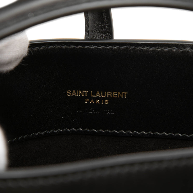 Mini Shiny Calfskin Le 37 Bucket Bag - Image 5