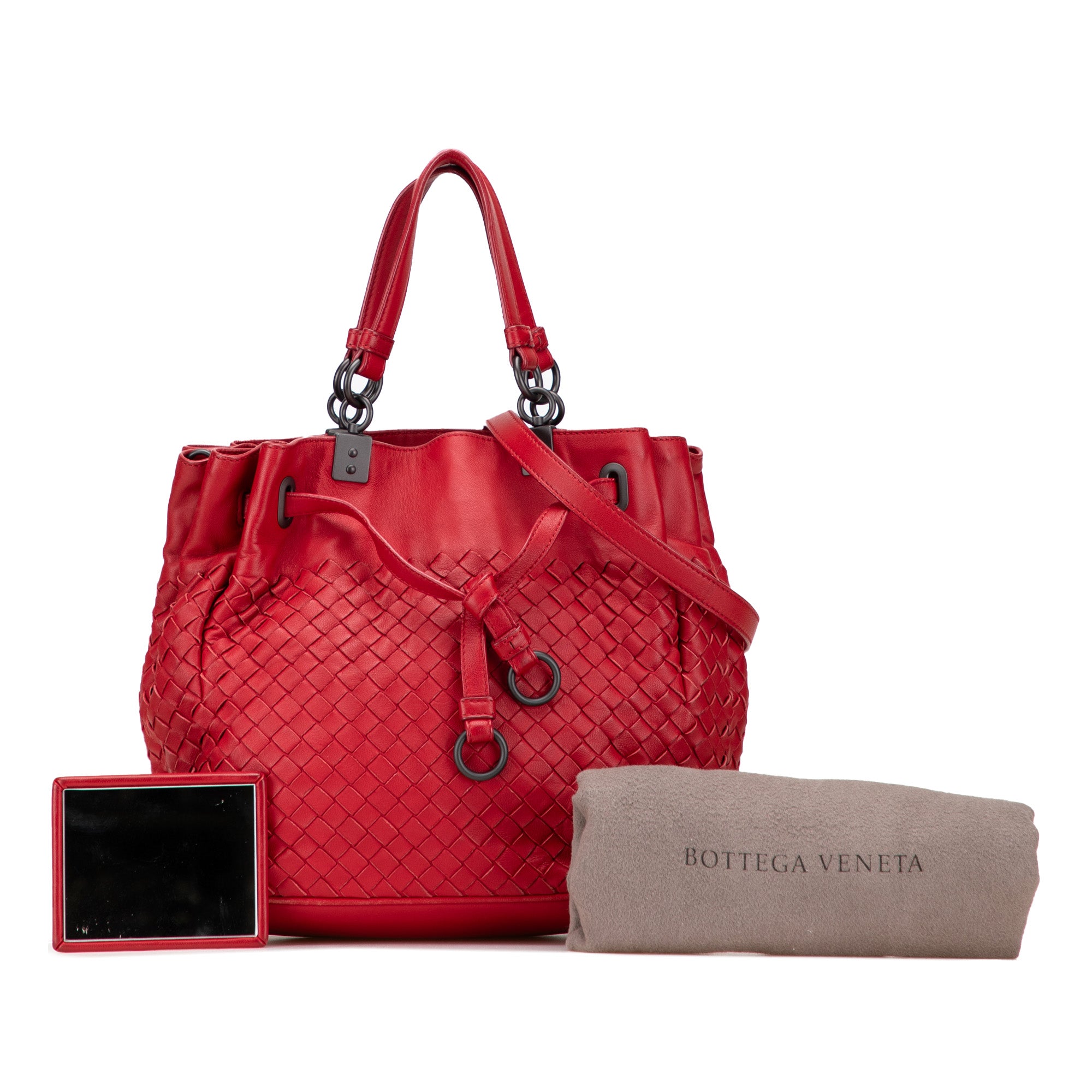 Nappa Intrecciato Bucket Bag - Image 10